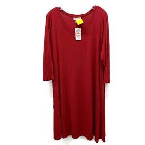 Style & Co Red Shift Dress